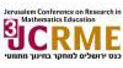 כנס ירושלים ה-3 למחקר בחינוך מתמטי - JCRME3