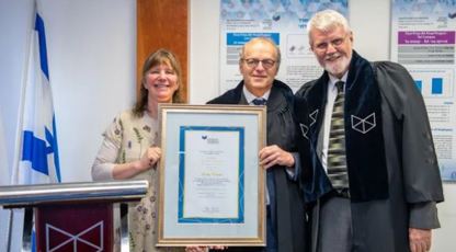 Canadian Friends Of JCT Chair Larry Krauss Awarded Honorary Fellowship